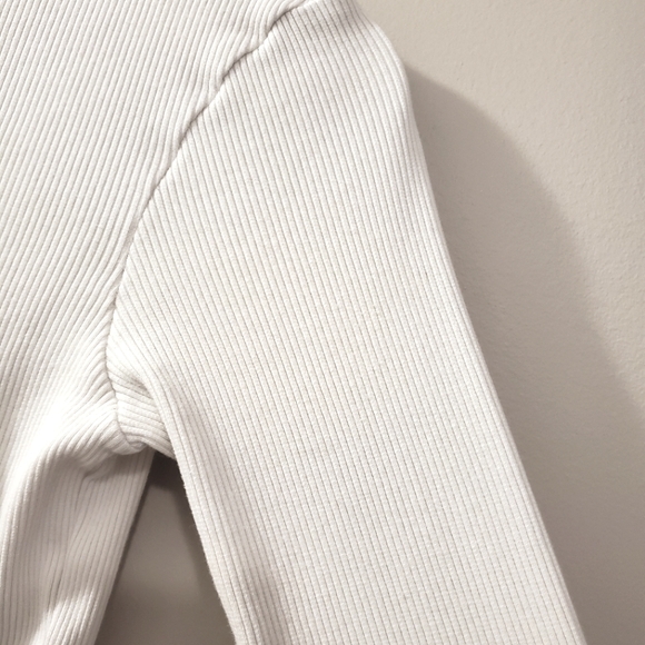 Agolde - Bea Cutaway Bodysuit in White - Size L - Picture 7 of 10